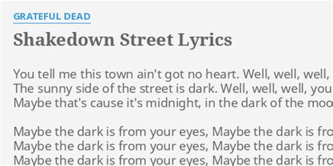 shakedown street lyrics|shakedown street lyrics meaning.